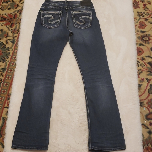 SILVER JEANS Bootcut Dark Wash sz 26 - Picture 7 of 8